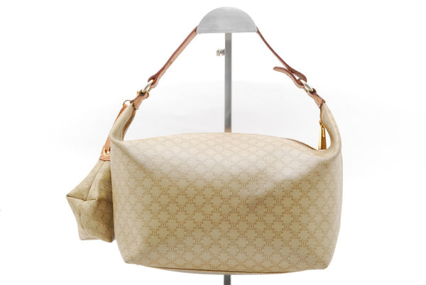Celine Macadam Handbag - Beige, PVC 