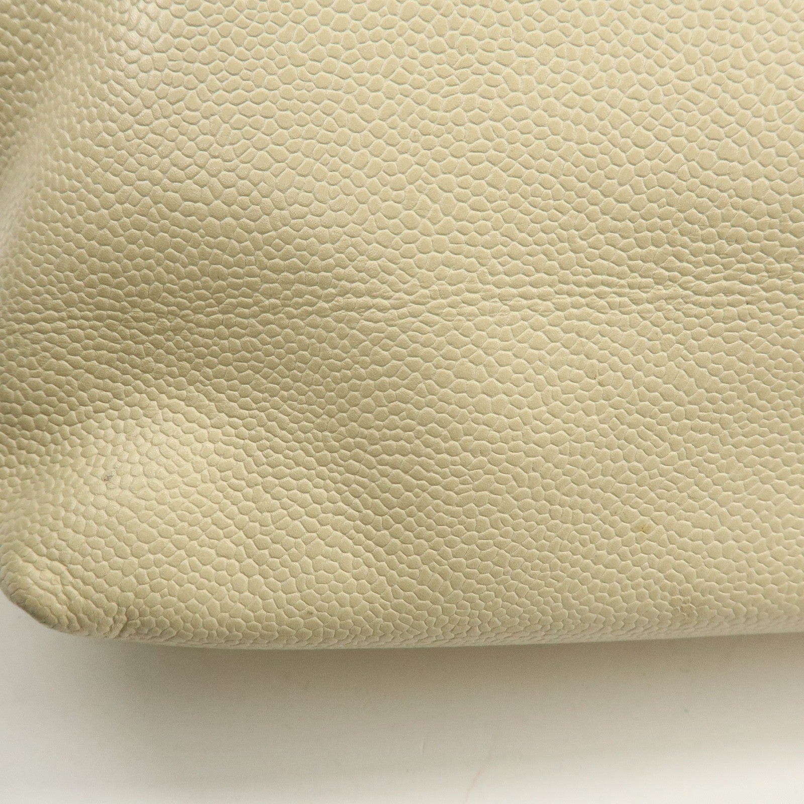 Chanel Coco Mark Caviarskin Tote Bag - Ivory, Leather