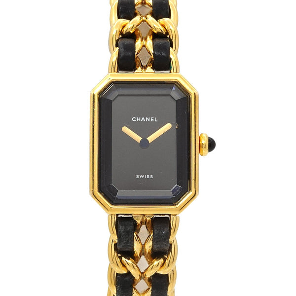 Chanel Premiere L H0001 Watch - Black, Stainless Steel/Leather