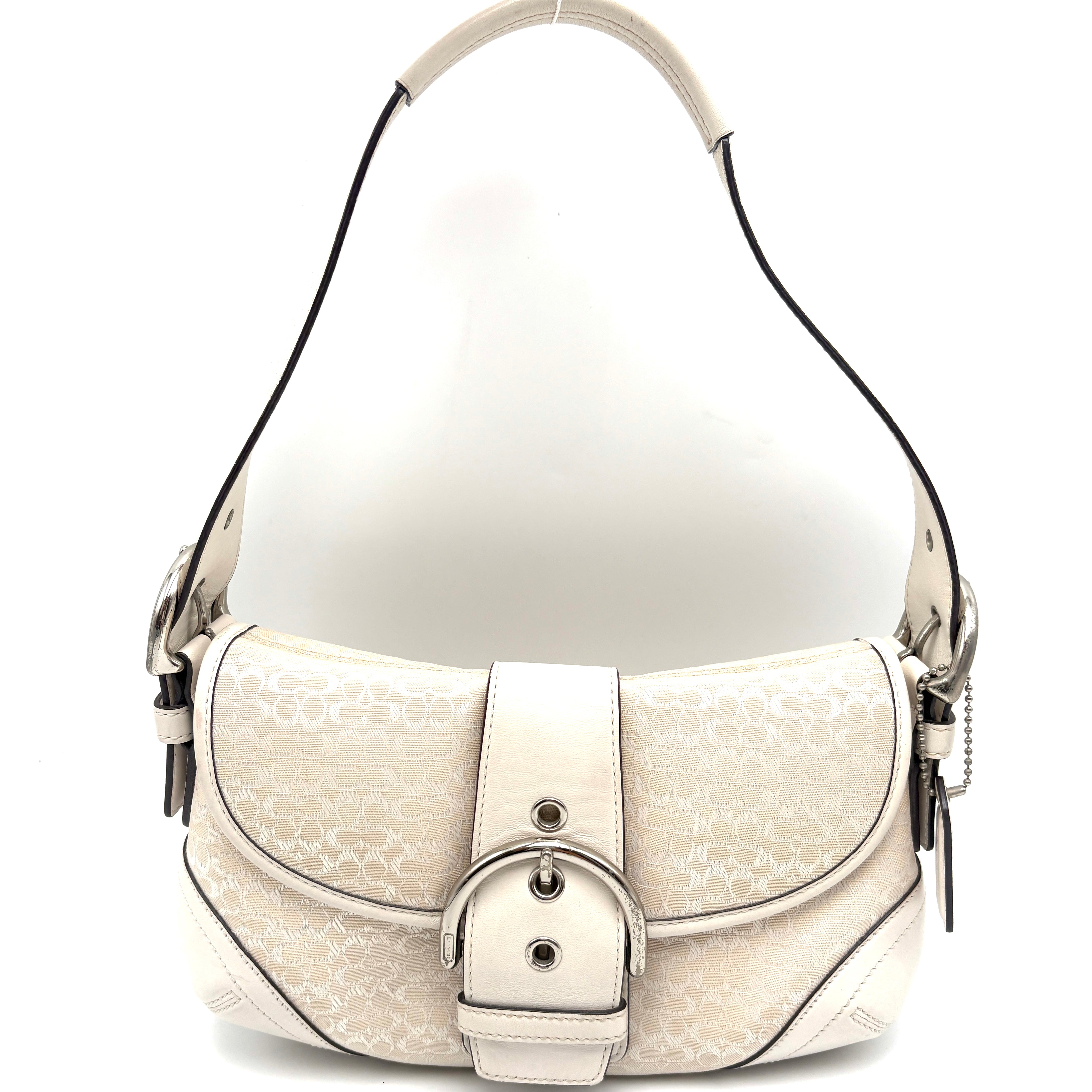 Coach Signature White Bag