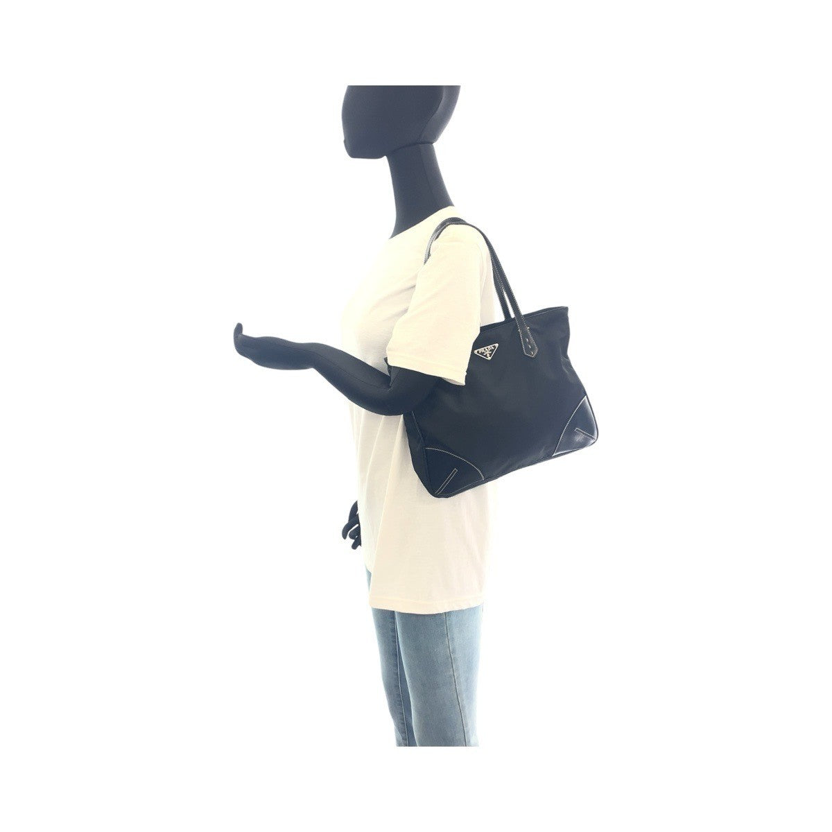 Prada Tessuto Shoulder Bag - Black, Nylon Leather