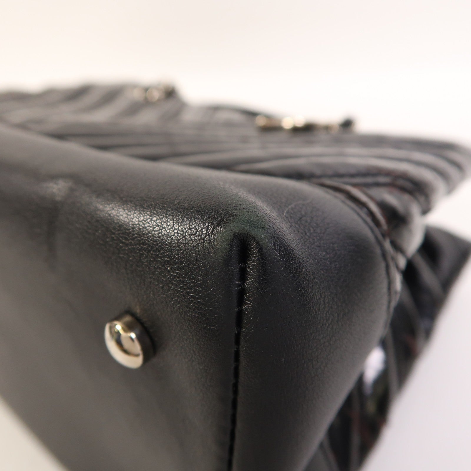 Chanel CC SHW Chain Shoulder Bag - Black, Leather