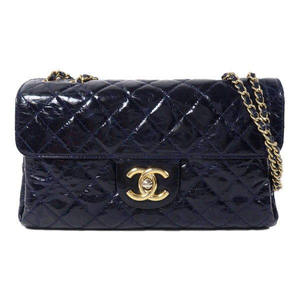 Chanel CC Chain Shoulder Bag - Blue, Calfskin Leather- מגיע עם כרטיס ושקית אבק