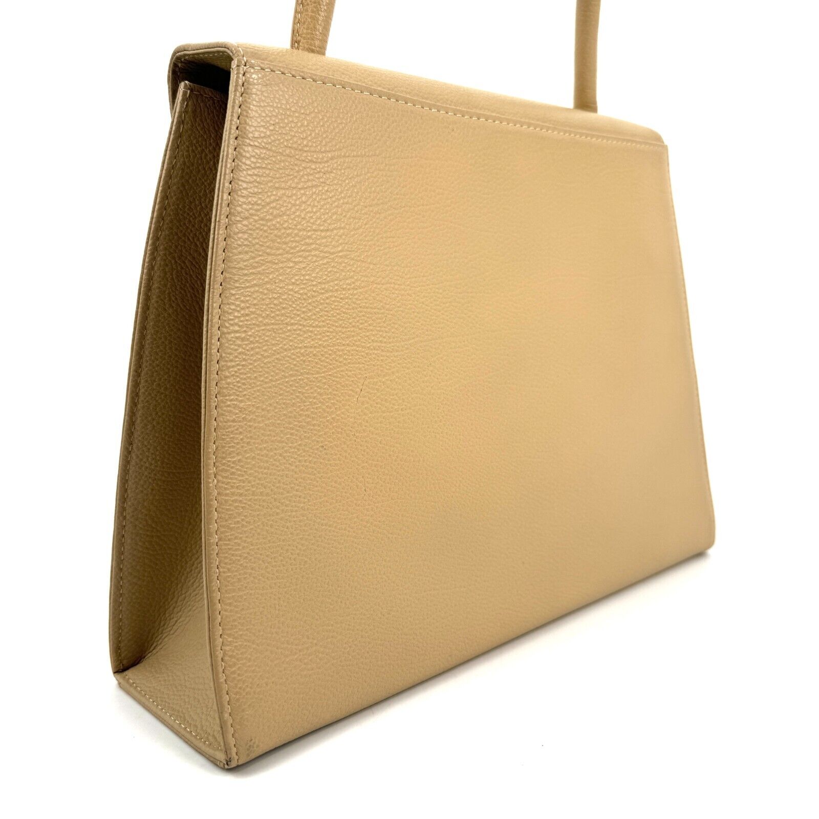 Saint Laurent YSL Handbag - Beige, Leather