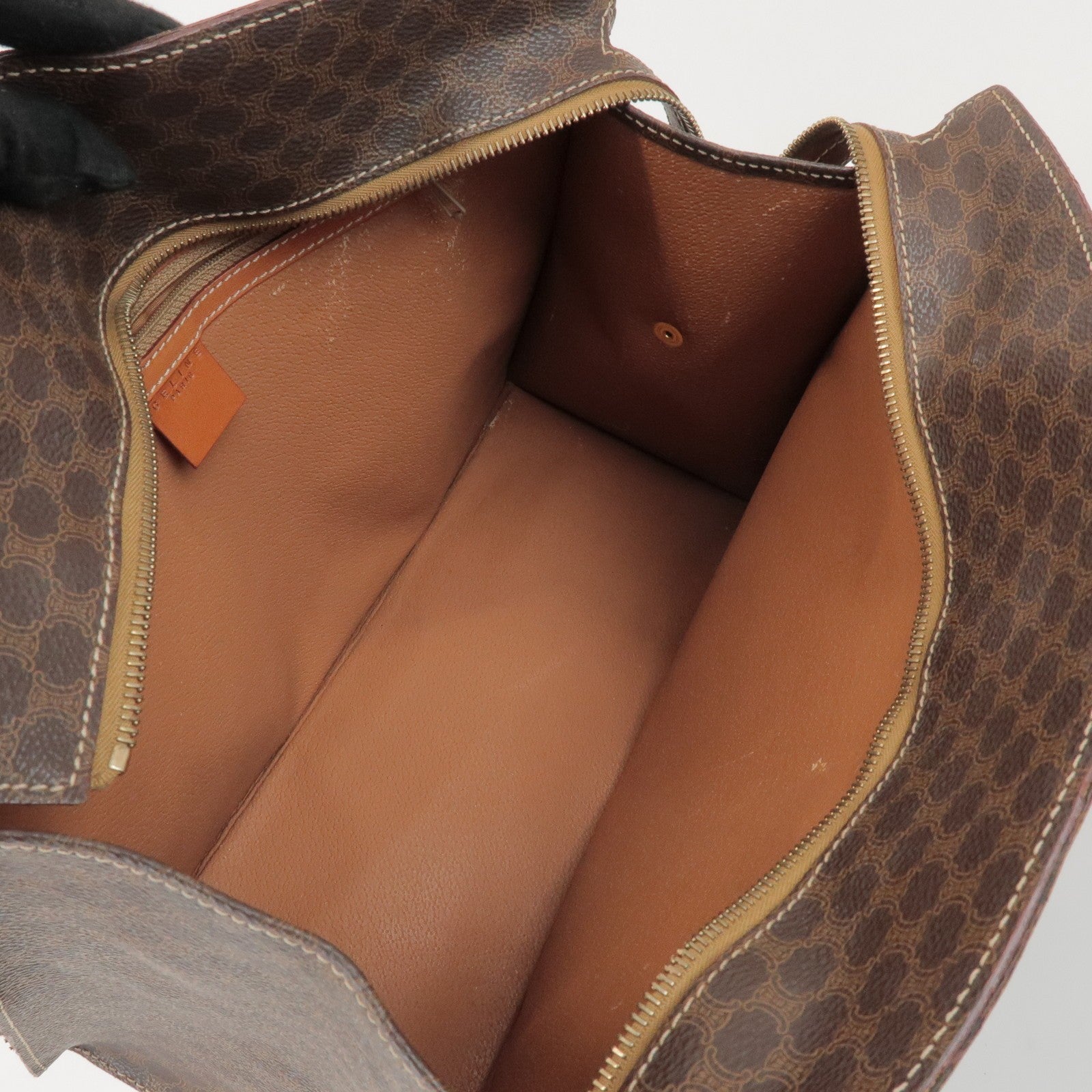 Celine Tote Bag Handbag - Brown, PVC Coated Canvas and Leather