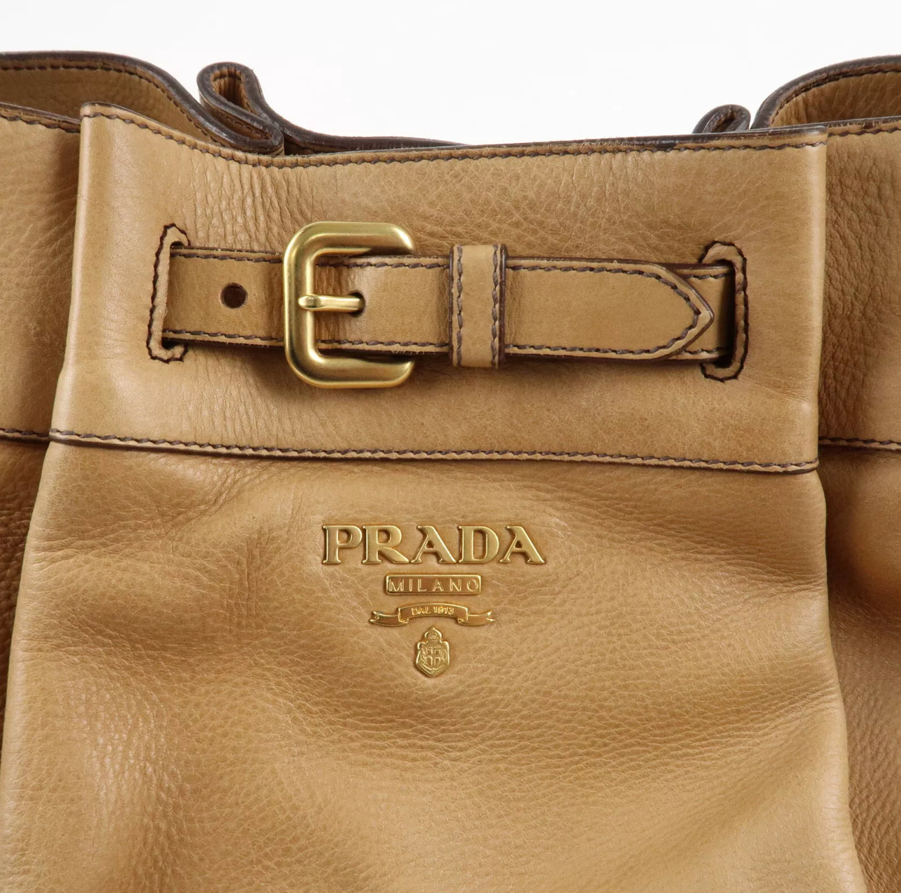 Prada Leather One Shoulder Bag - Brown, Leather