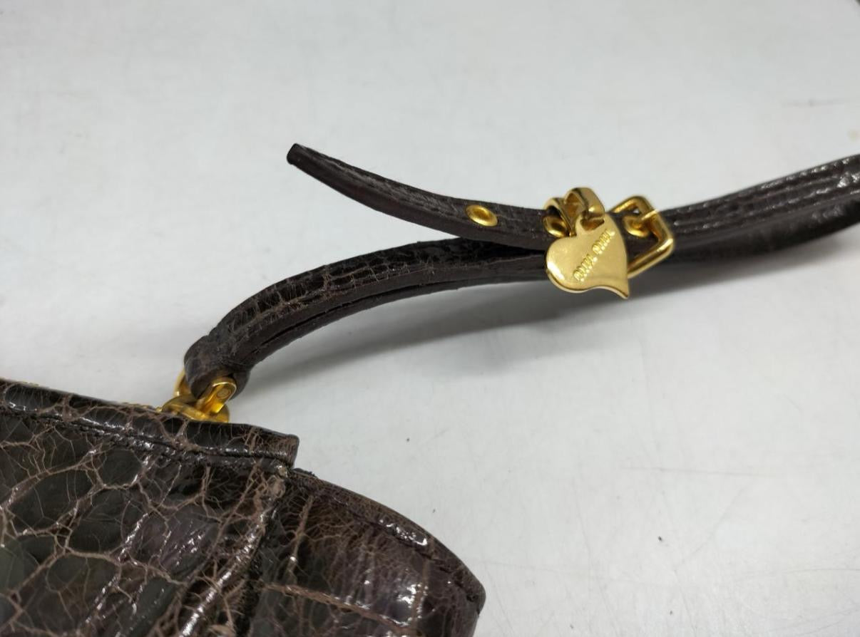 Miu Miu brown clutch bag