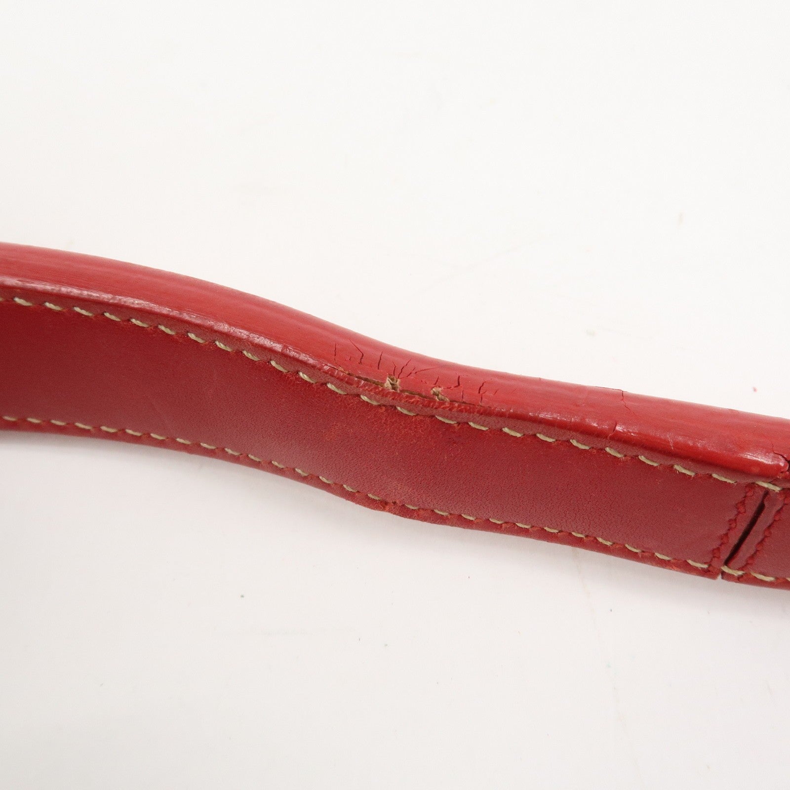 Prada Shoulder Bag - Light Brown, Red, Logo Jacquard, Leather