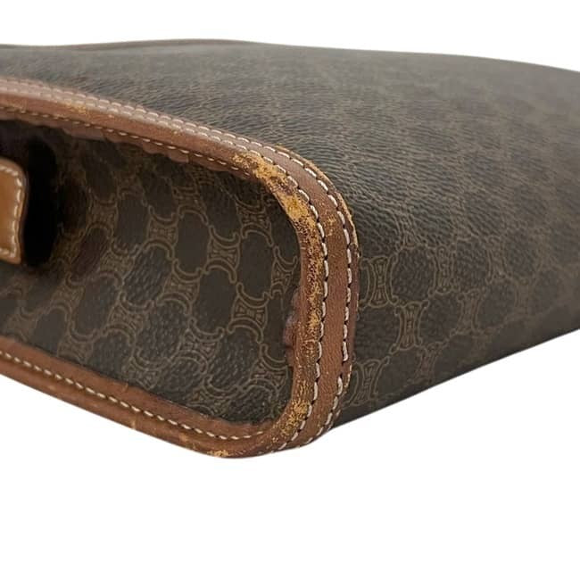 Celine Macadam Clutch - Brown, Leather