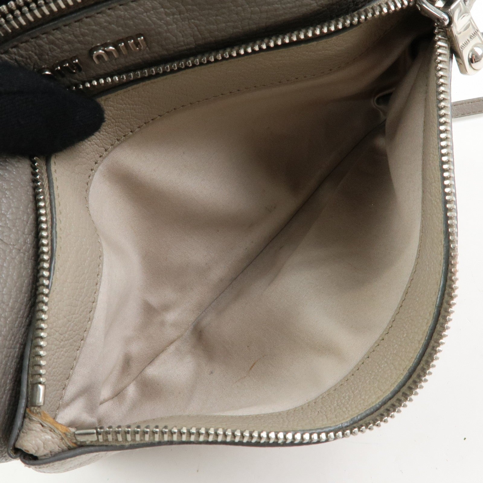 Miu Miu Madras 2Way Handbag - Greige, Leather