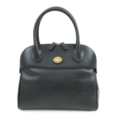 Burberry Hand Bag Boston Bag - Black, Emboss Leather