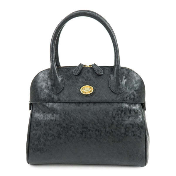 Burberry Hand Bag Boston Bag - Black, Emboss Leather