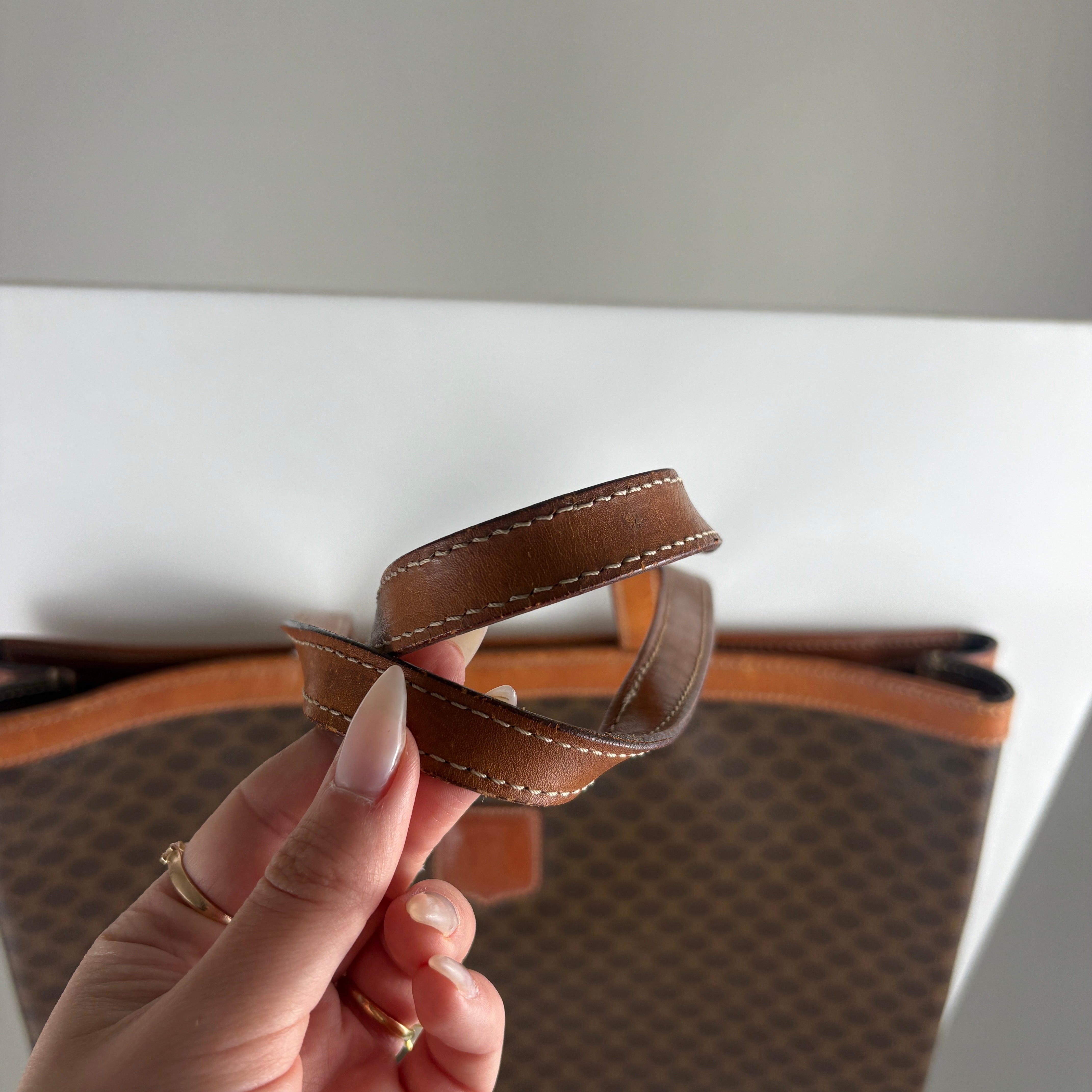 Celine Macadam tote bag- brown