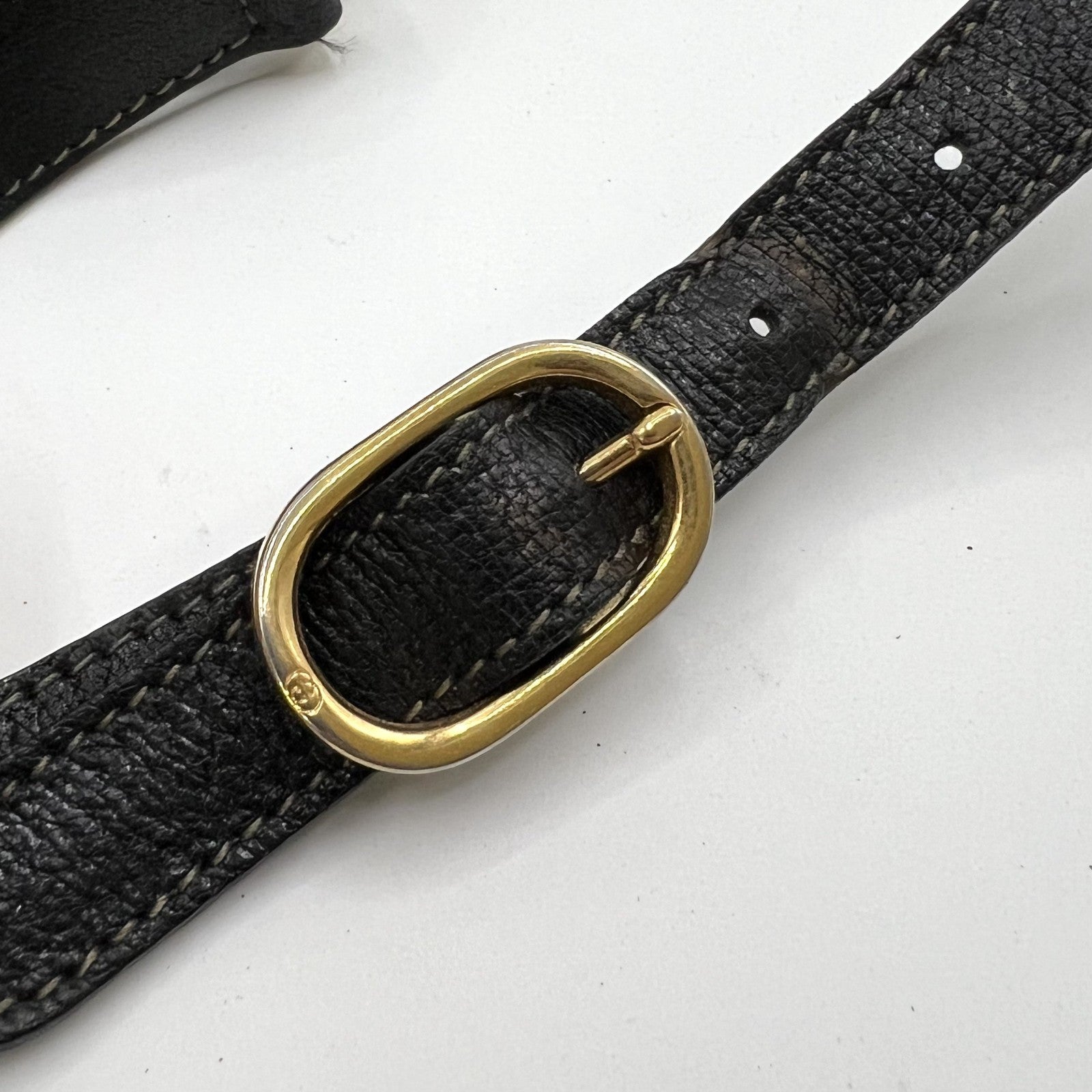 Gucci Sherry Line GG Shoulder Bag - Black, Leather 