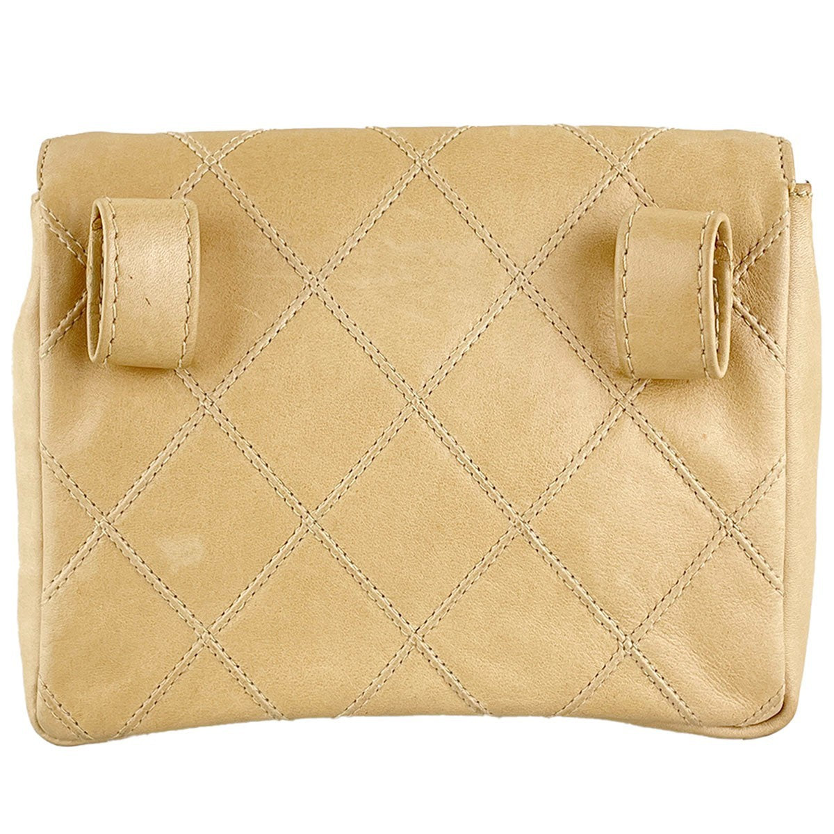 CHANEL Bicolore Waist Bag - Beige, Lambskin Leather