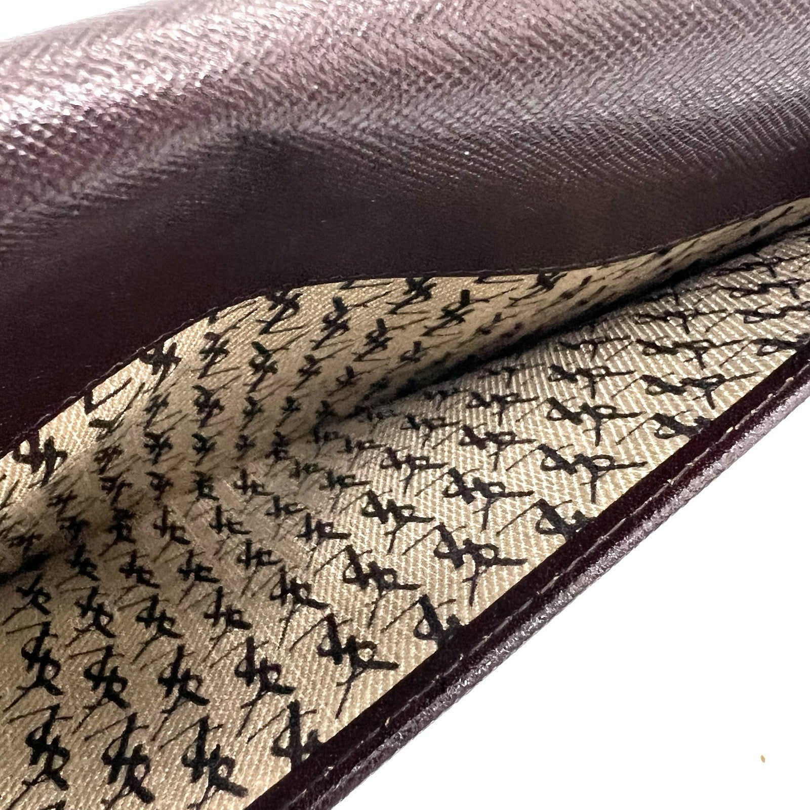 Saint Laurent YSL Vintage Clutch Bag - Brown, Saffiano Leather 