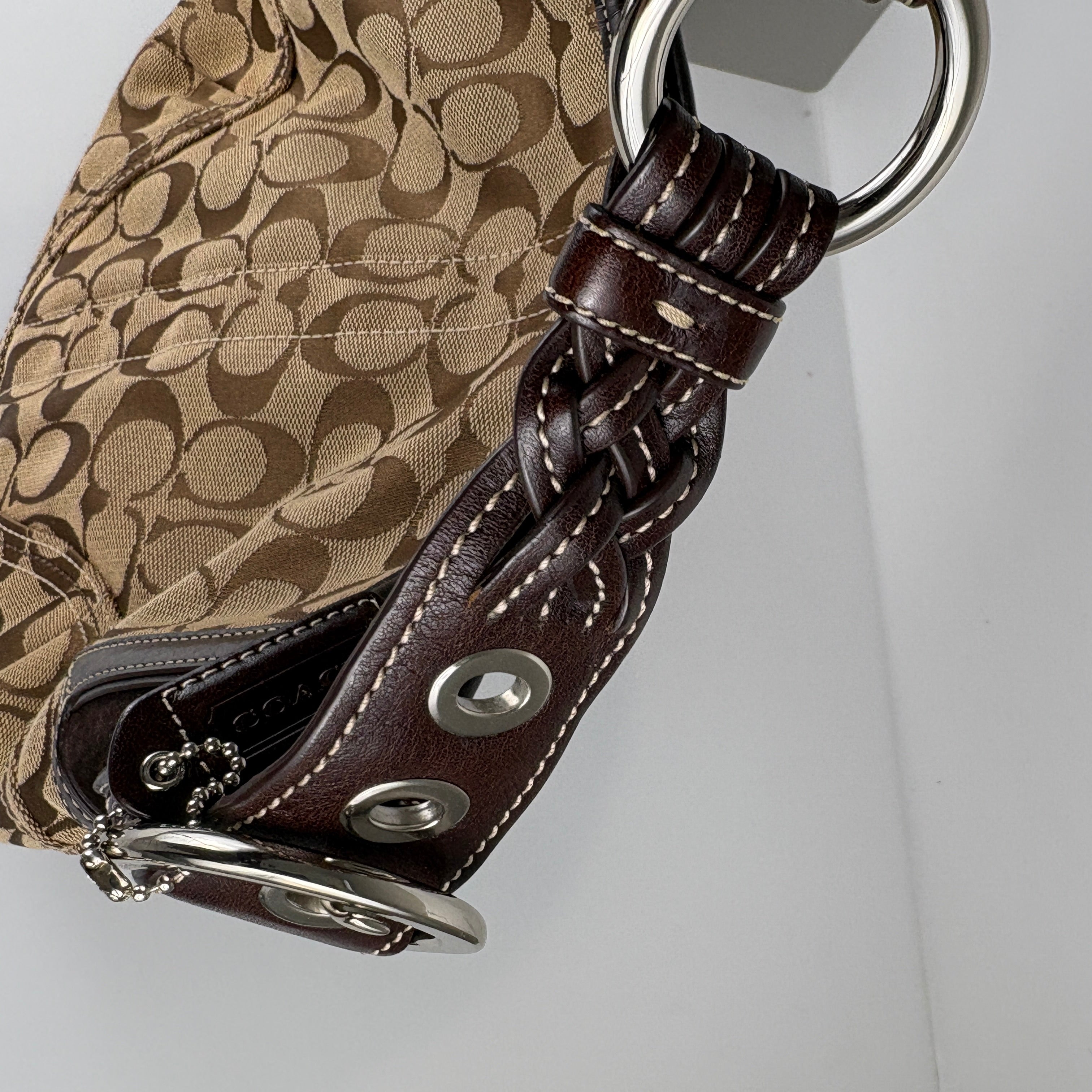 Coach Signature Brown Shoulder Bag