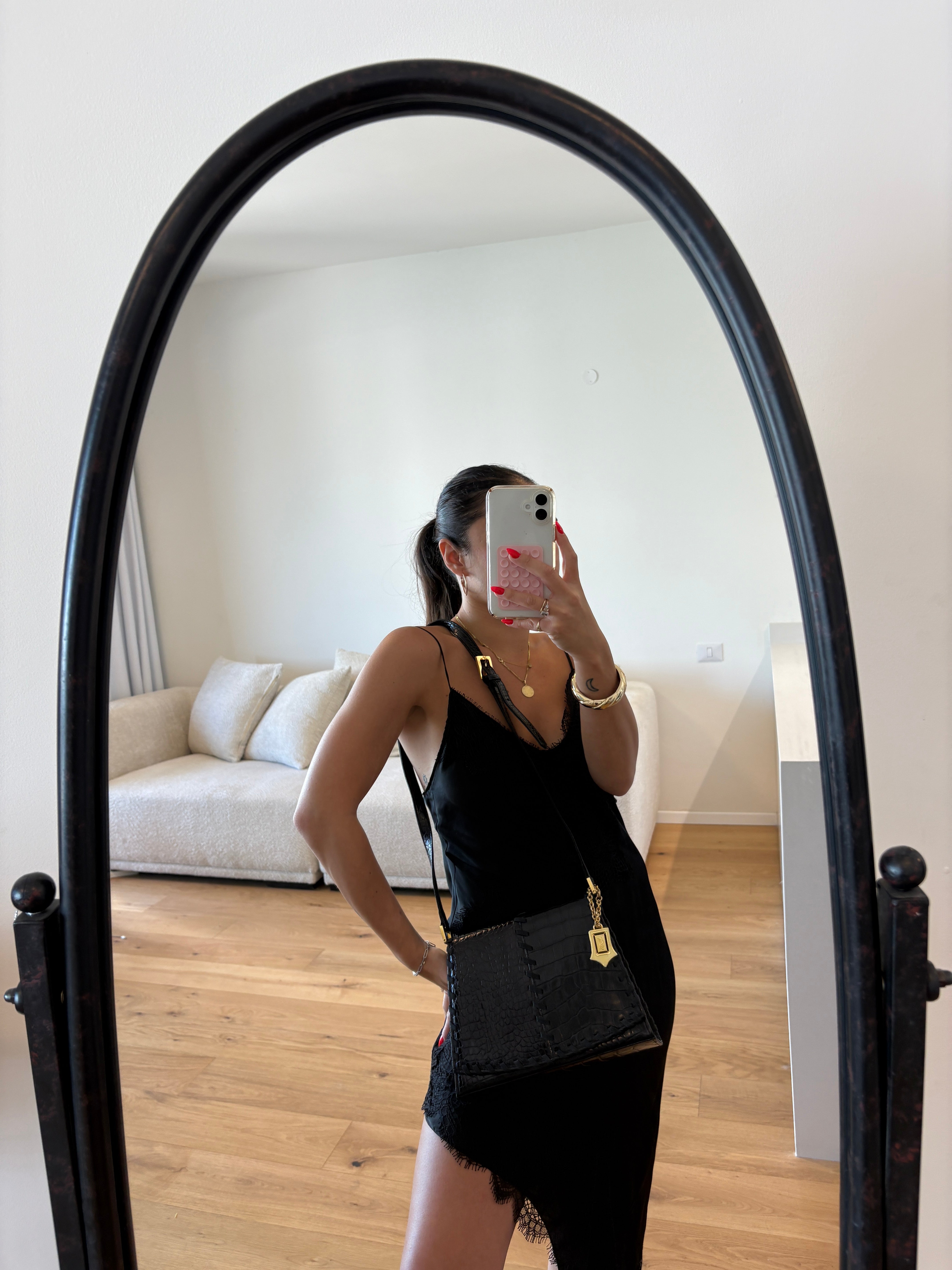 Saint Laurent YSL Shoulder Bag - Black, Leather
