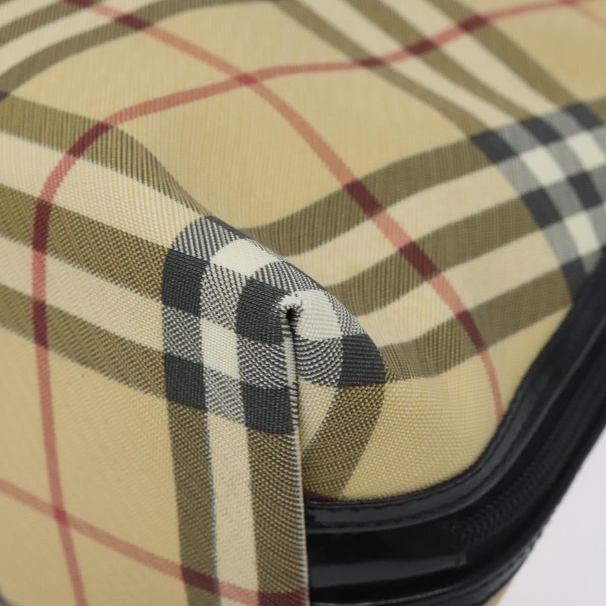 Burberry Nova Check Handbag - Beige/Silver, PVC Leather
