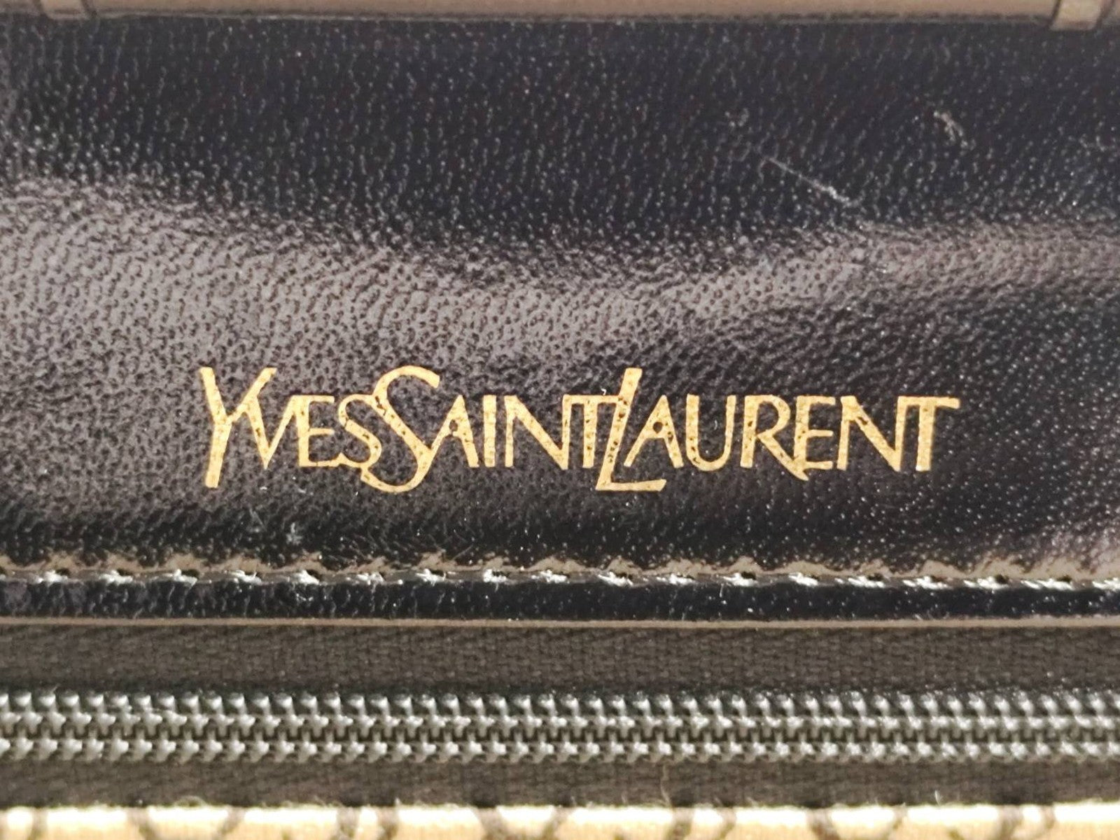 Saint Laurent Yves Saint-Laurent Clutch Bag - Black, Leather 