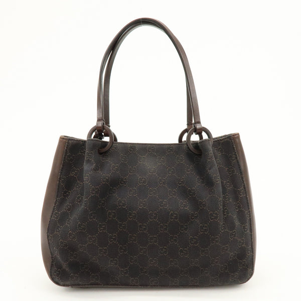 Gucci Shoulder Tote Bag - Brown, GG Canvas and Leather