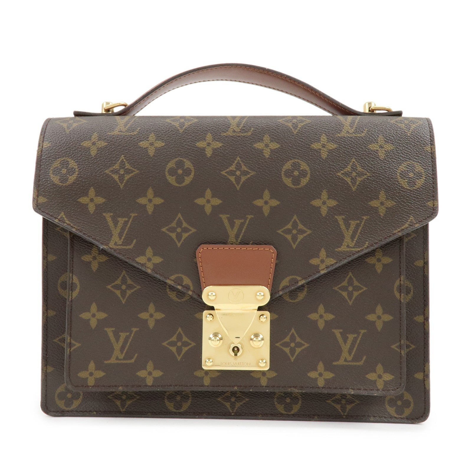 Louis Vuitton Monogram Monceau 28 2Way Bag - Brown, Canvas and Leather