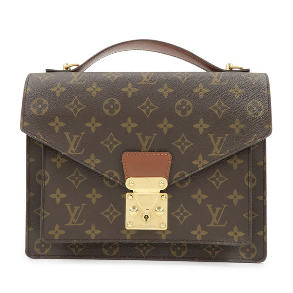 Louis Vuitton Monogram Monceau 28 2Way Bag - Brown, Canvas and Leather