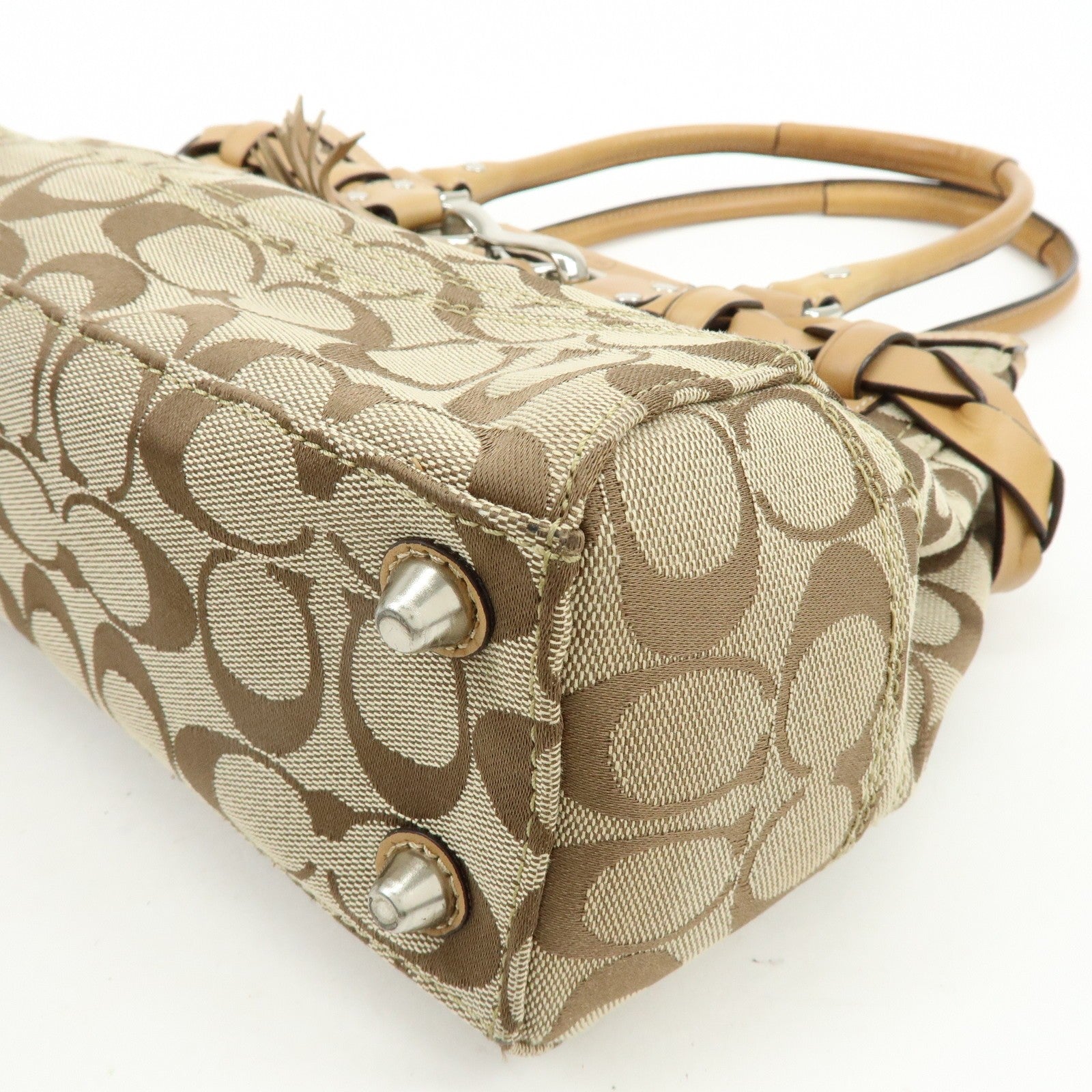 Coach Tote Bag - Brown, Canvas Leather