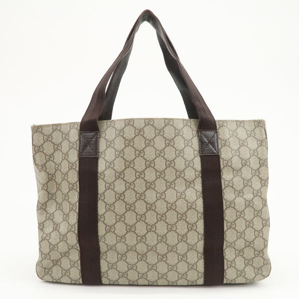 Gucci Tote Bag - Brown, GG Supreme Canvas Leather