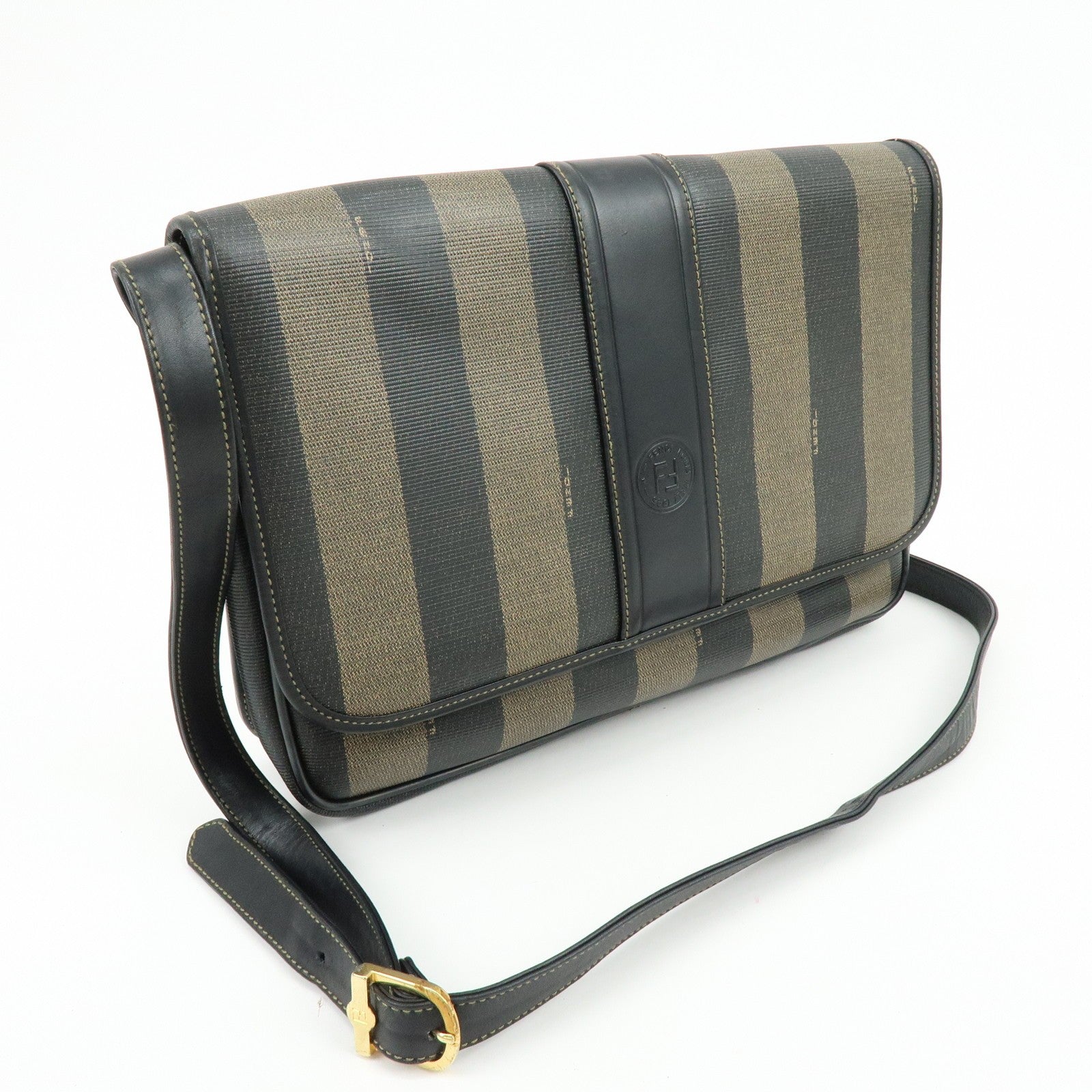 Fendi Shoulder Bag - Black, Brown, PVC Leather