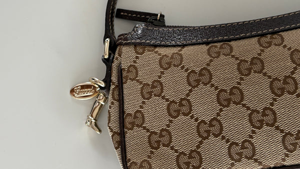 Gucci GG SHW Shoulder Bag Canvas Brown