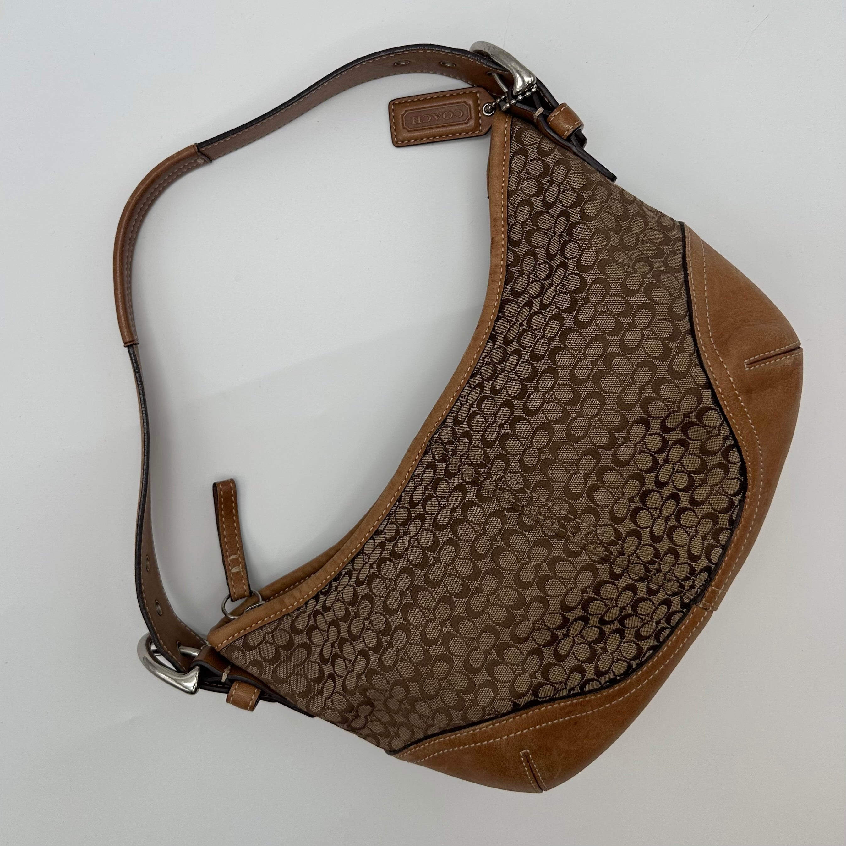 Coach Signature brown shoulder bag