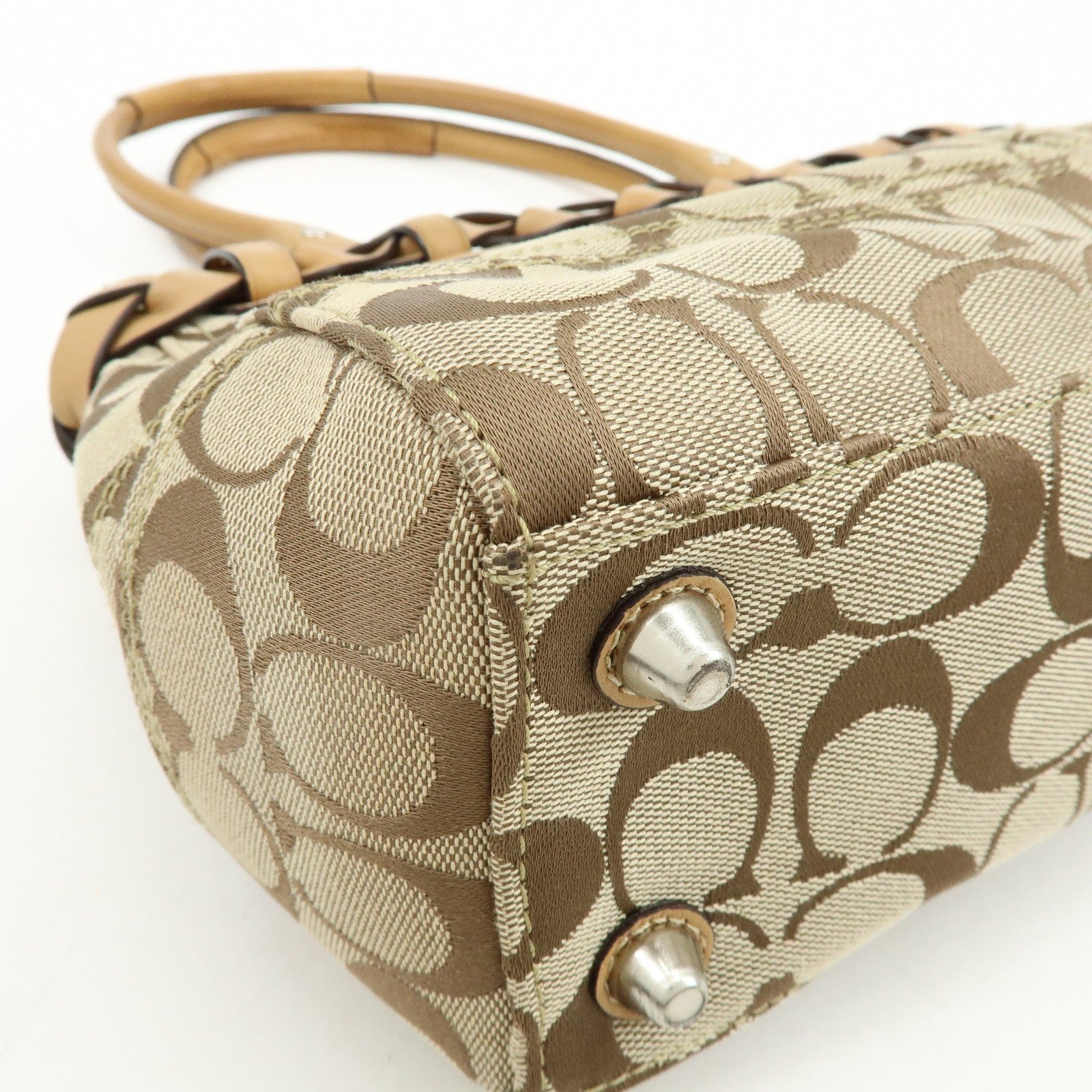 Coach Tote Bag - Brown, Canvas Leather