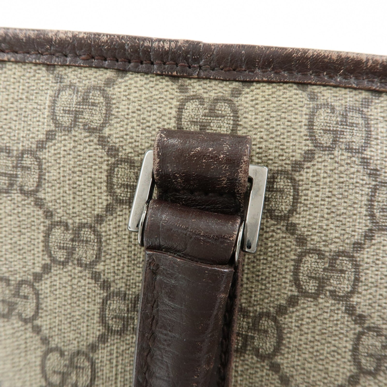 Gucci Supreme Tote Bag - Beige, GG Supreme Leather