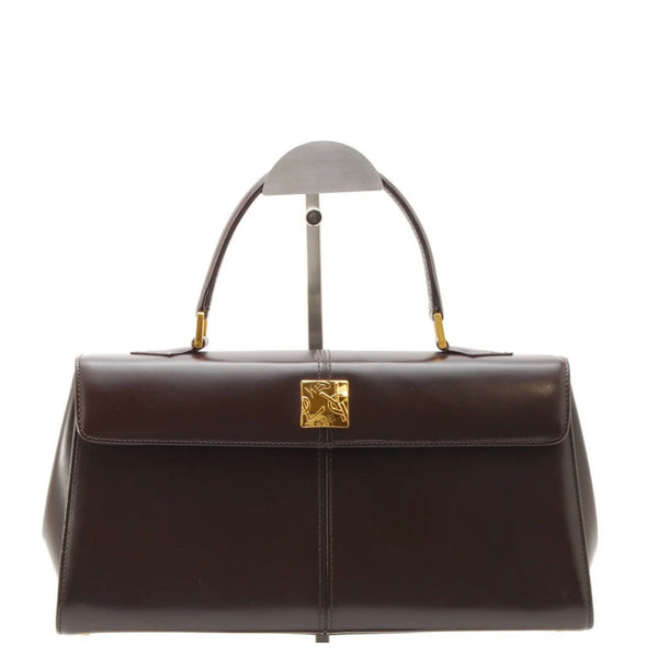 Saint Laurent Yves Vintage Tote Hand Bag - Brown, Leather 