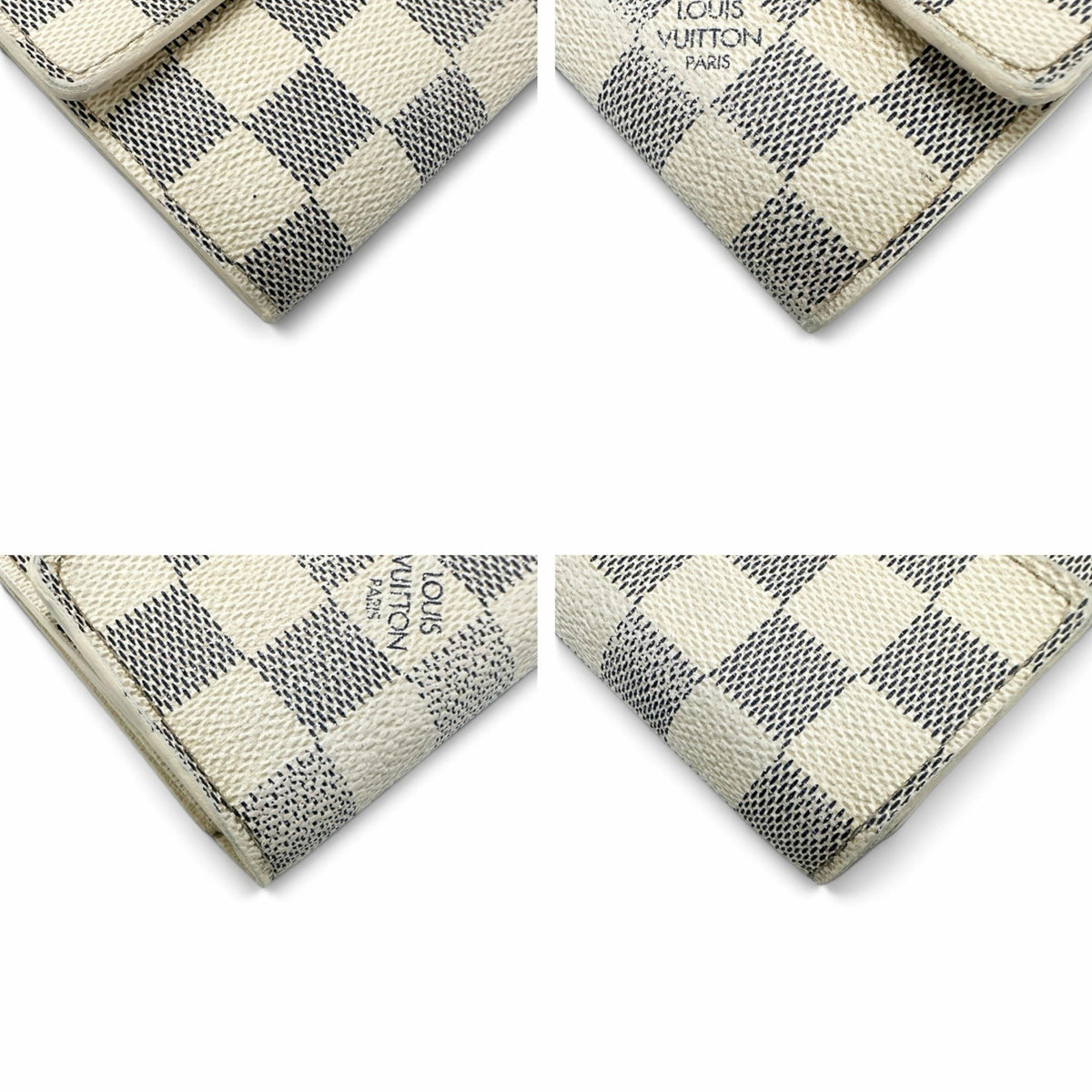 Louis Vuitton Damier Azur Portefeuille Sarah Wallet - White, Leather