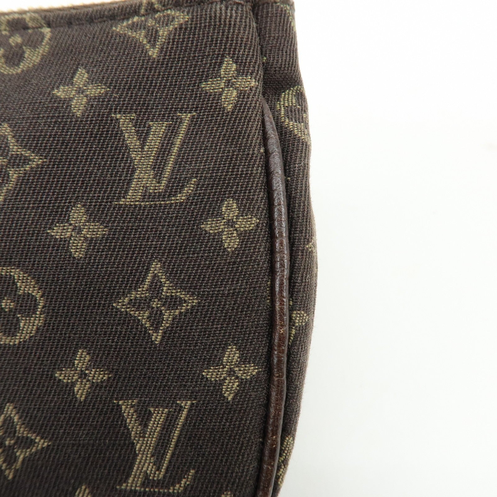 Louis Vuitton Monogram Mini Lin Pouch - Ebene, Canvas