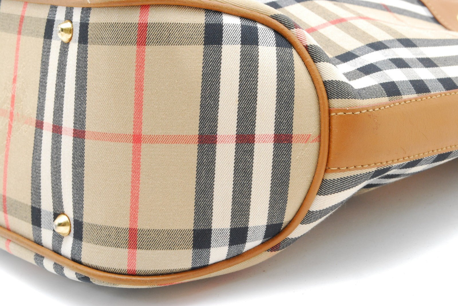 Burberry Burberrys Nova Shoulder Hand Bag - Beige, Canvas