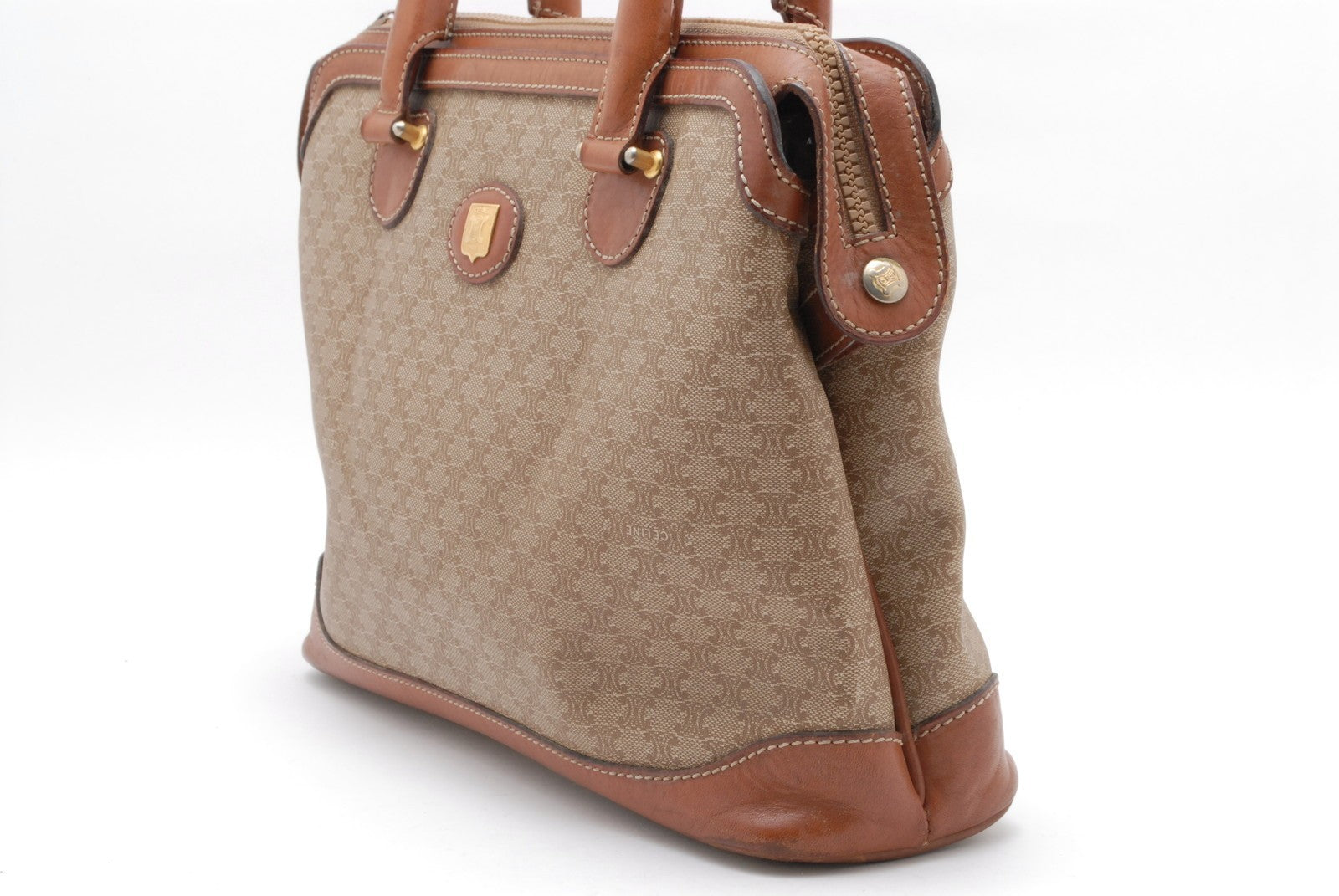 Celine Macadam Handbag - Brown, PVC