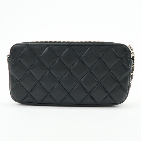 Chanel COCO Mark Matelasse Shoulder Bag - Black, Lamb Skin