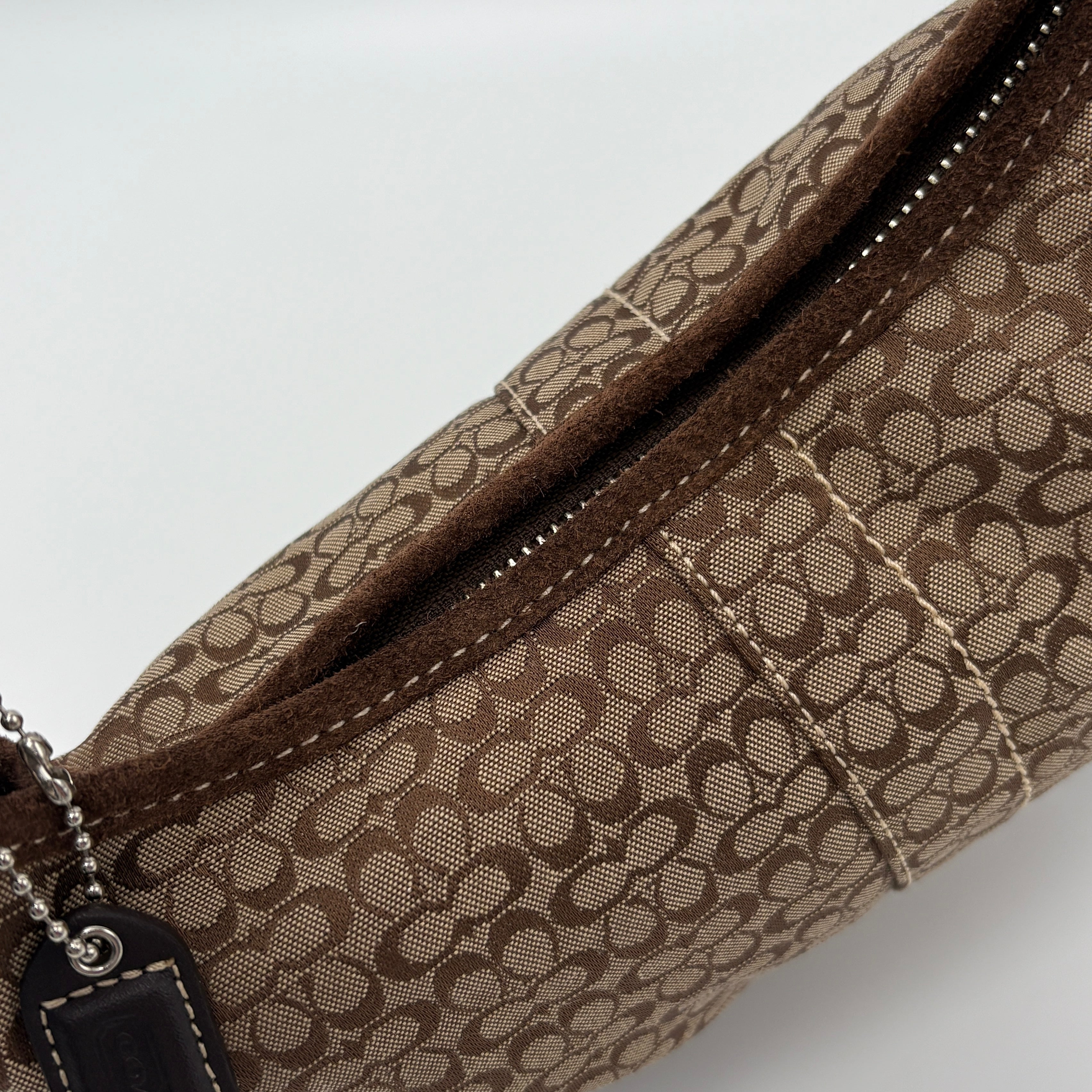 Coach Signature Suede brown bag