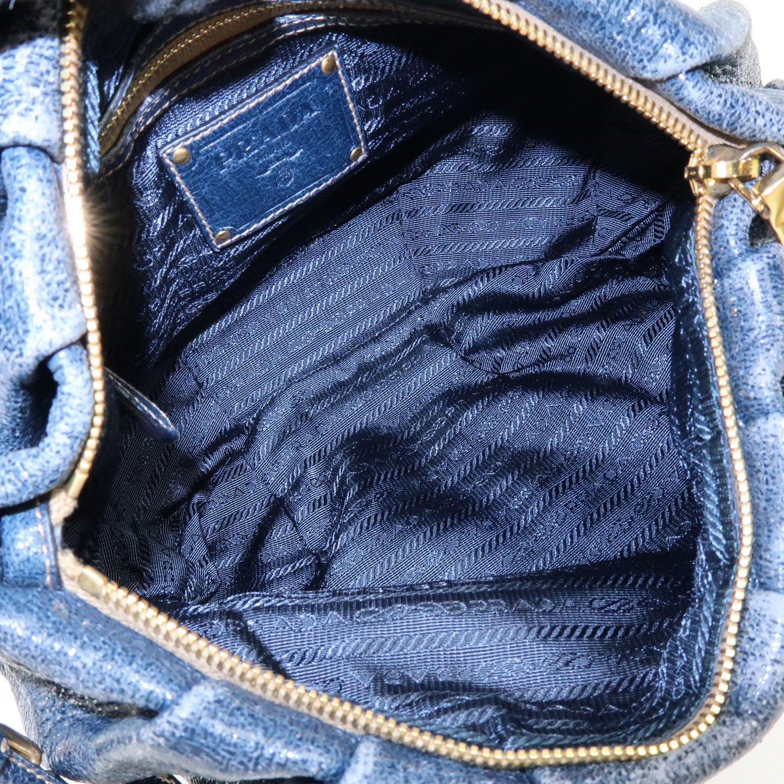 Prada Shoulder Bag - Navy, Leather