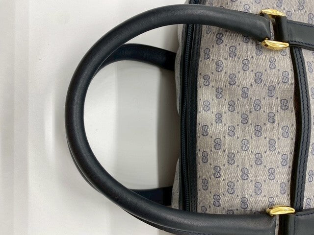 Gucci Micro GG Mini Boston Bag - Navy, PVC