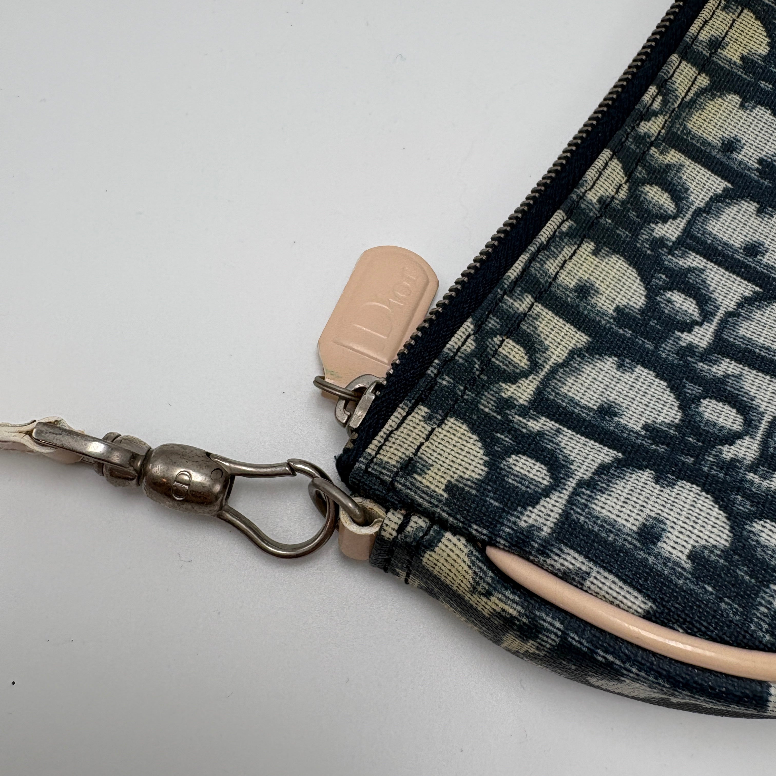 Dior Trotter Saddle Blue Shoulder Bag