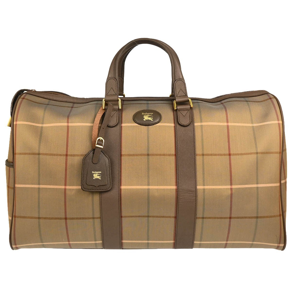 Burberrys Duffle Handbag - Beige, Canvas