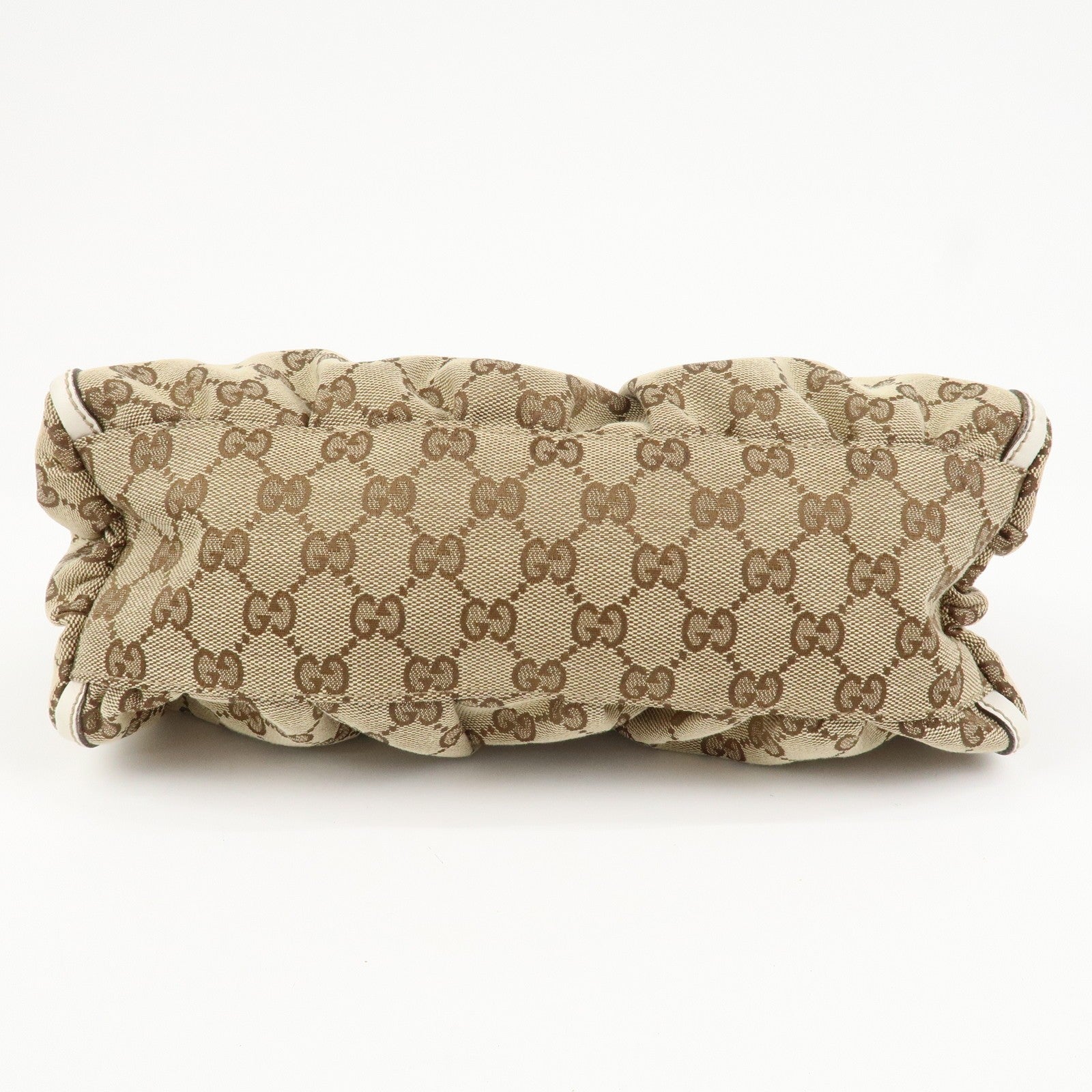 Gucci Abbey Shoulder Bag - Beige White, GG Canvas Leather