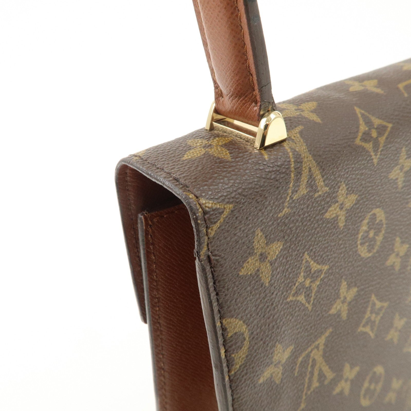 Louis Vuitton Malesherbes Hand Bag - Brown, Monogram Canvas