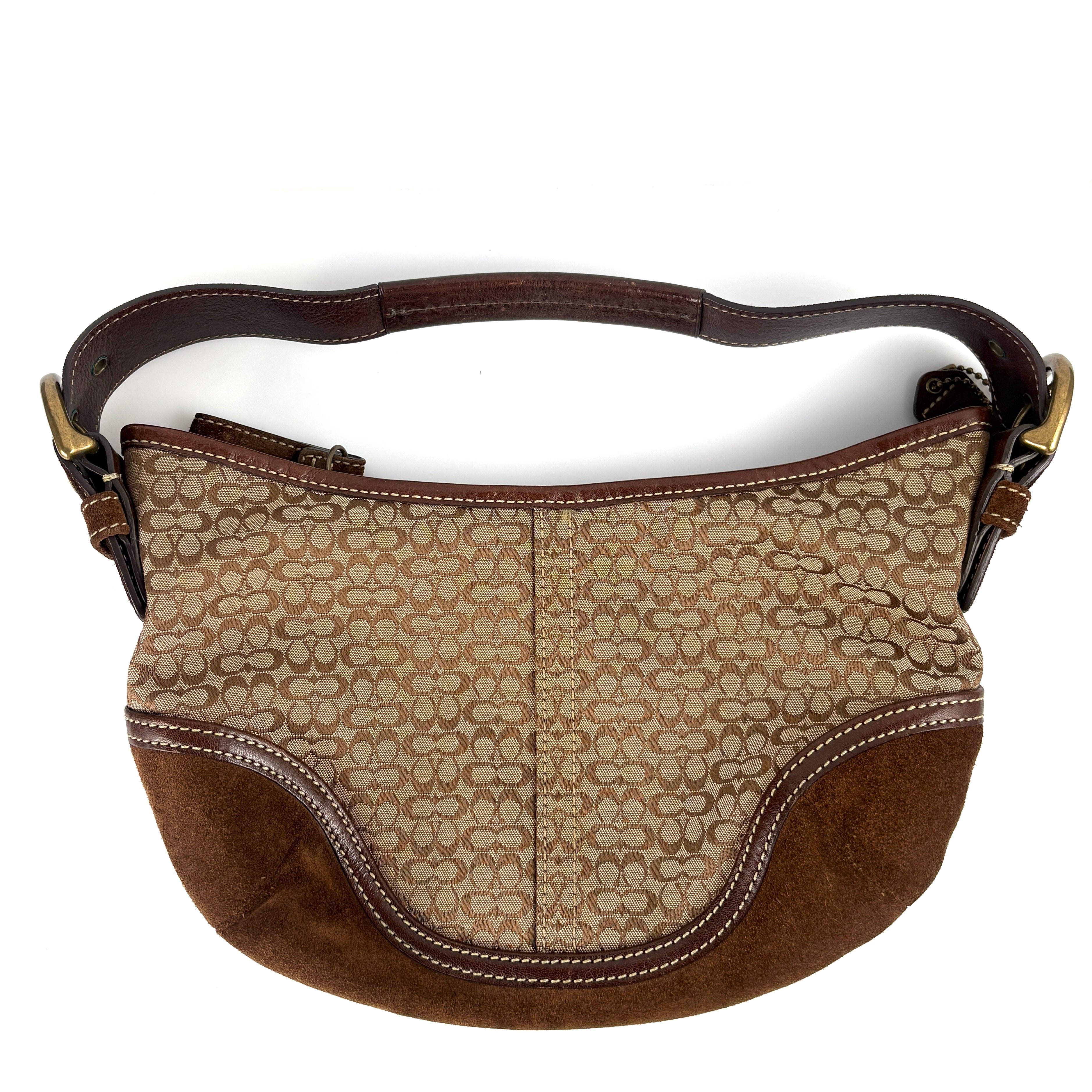 Coach Signature Suede Bag