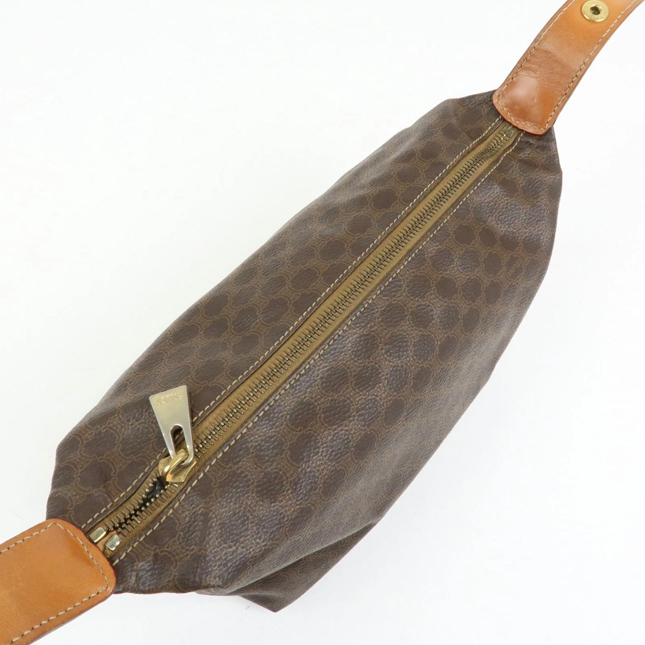 Celine Macadam Handbag Pochette - Brown, PVC