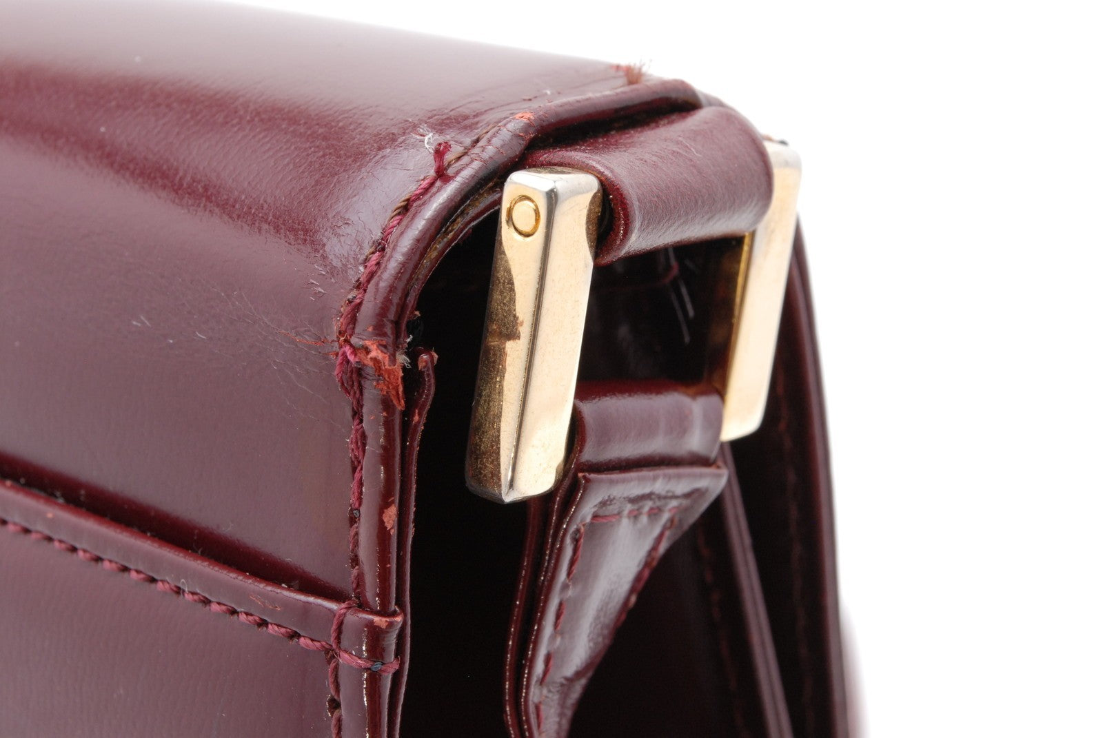 Yves Saint Laurent YSL Shoulder Bag - Burgundy, Leather